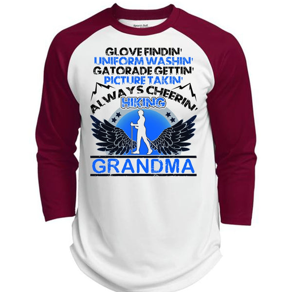 Hiking Grandma T Shirt, I Love Hiking T Shirt, Awesome T-Shirts  (Polyester Game Baseball Jersey)