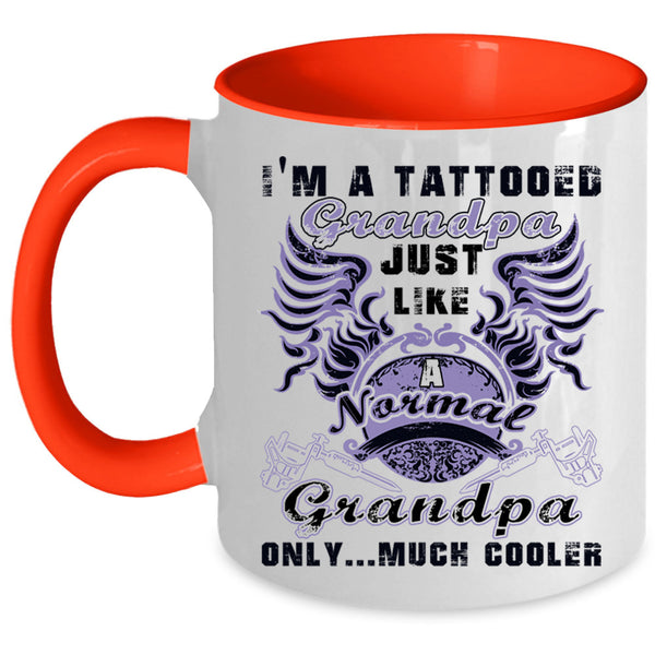 Awesome Grandpa Coffee Mug, I'm A Tattooed Grandpa Accent Mug