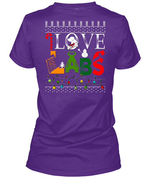 I Love Labs T Shirt, This Girl Loves Christmas T Shirt
