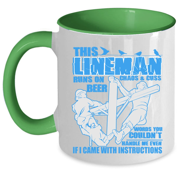 Funny Gift For Linemans Coffee Mug, Awesome Linemans Accent Mug
