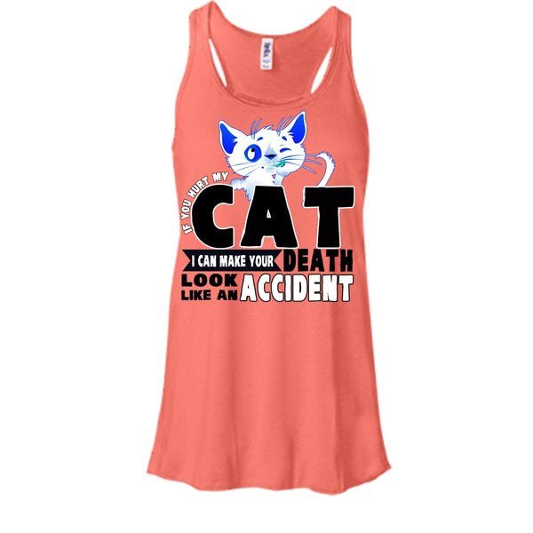 If You Hurt My Cat T Shirt, Funny Cat Tank Top