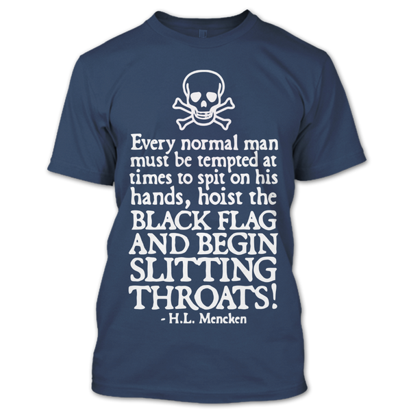 A black t-shirt with the shopify logo