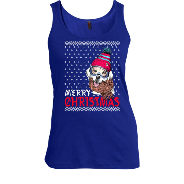 Dog Merry Christmas T Shirt, Coolest Dog Lover Tank Top
