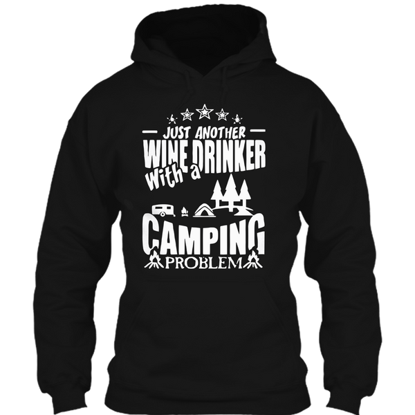 A black t-shirt with the shopify logo