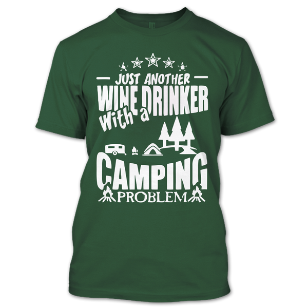 A black t-shirt with the shopify logo