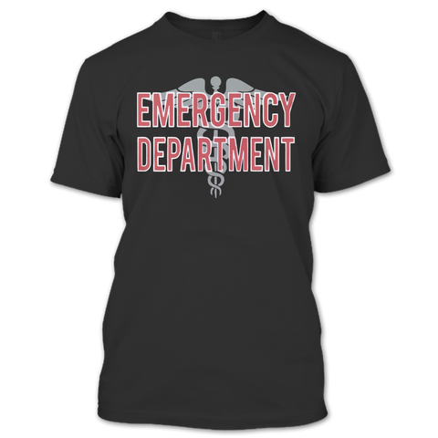 A black t-shirt with the shopify logo