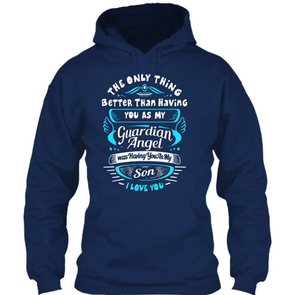 A black t-shirt with the shopify logo