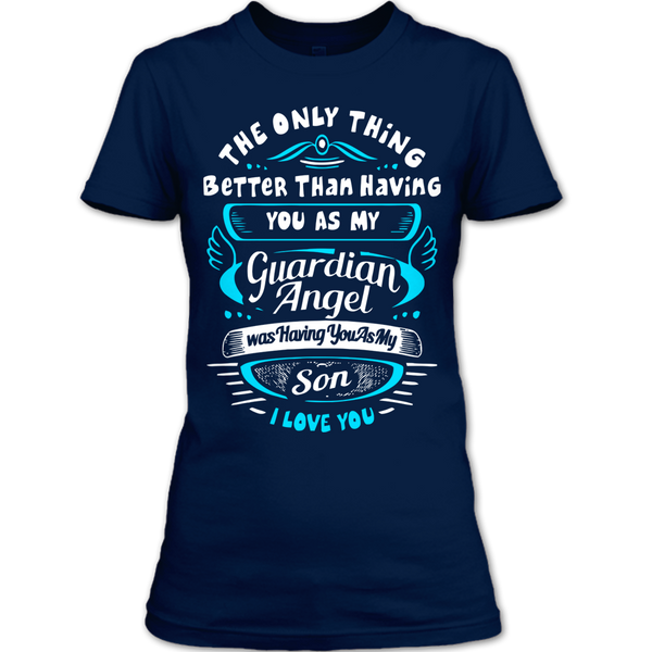 A black t-shirt with the shopify logo