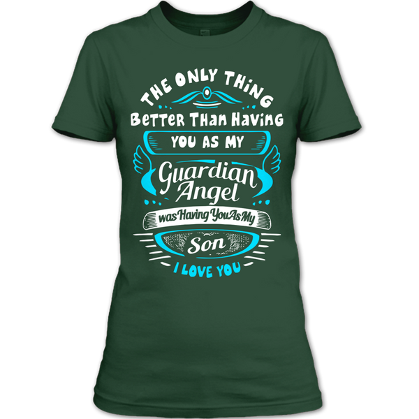 A black t-shirt with the shopify logo