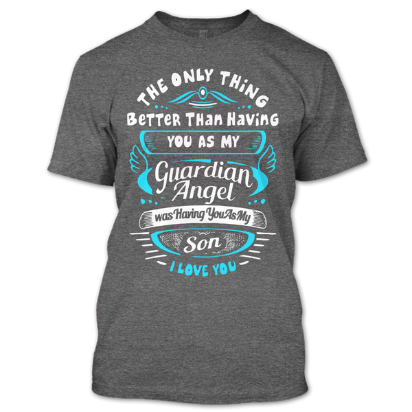 A black t-shirt with the shopify logo