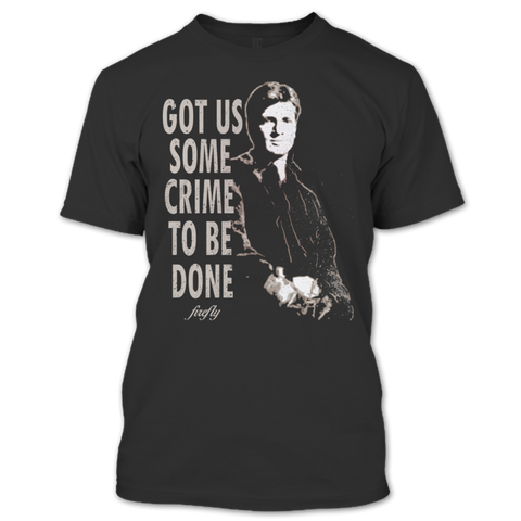 A black t-shirt with the shopify logo