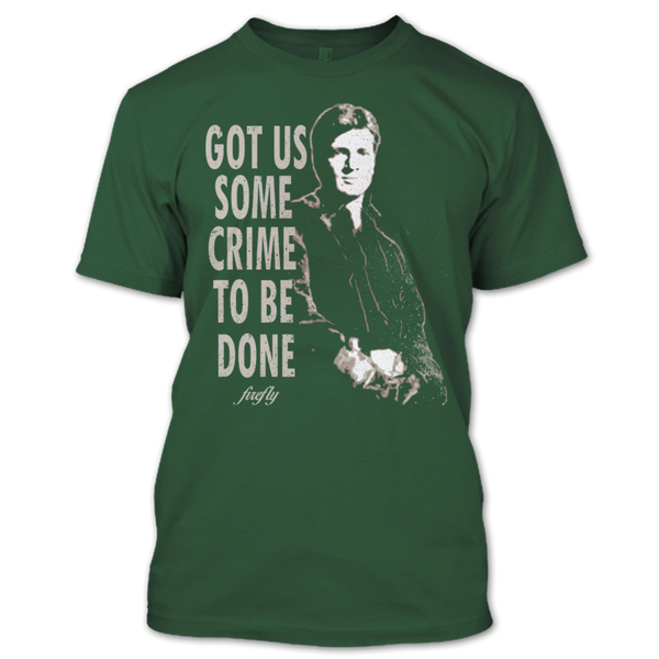 A black t-shirt with the shopify logo