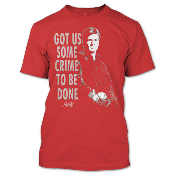 A black t-shirt with the shopify logo