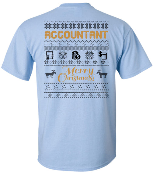 Accountant Merry Christmas T Shirt, I Love Accountant T Shirt
