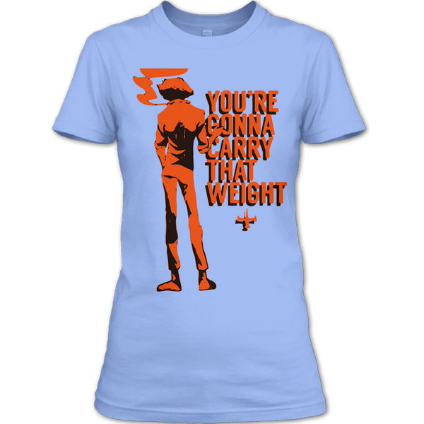 A black t-shirt with the shopify logo