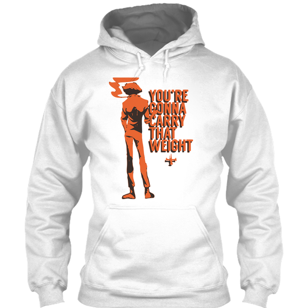 A black t-shirt with the shopify logo