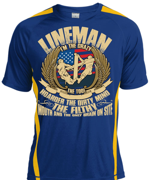 Lineman I'm The Crazy The Tools T Shirt, Being A Lineman T Shirt, Cool Shirt