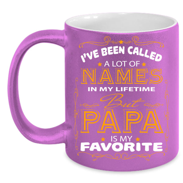 Papa Is My Favorite Name Mug, Gift For Father's Day Mug, Cool Dad Cup