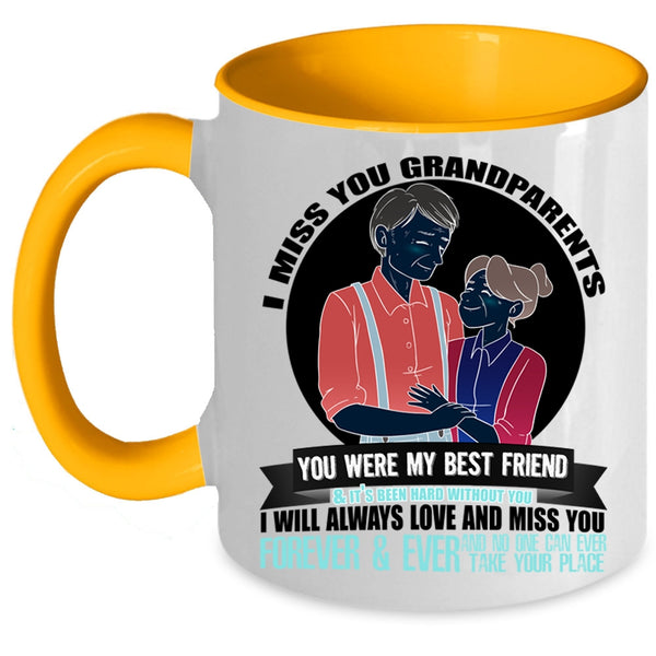 I Will Always Love And Miss You Coffee Mug, I Miss You Grandparents Accent Mug