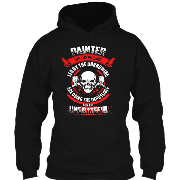 A black t-shirt with the shopify logo