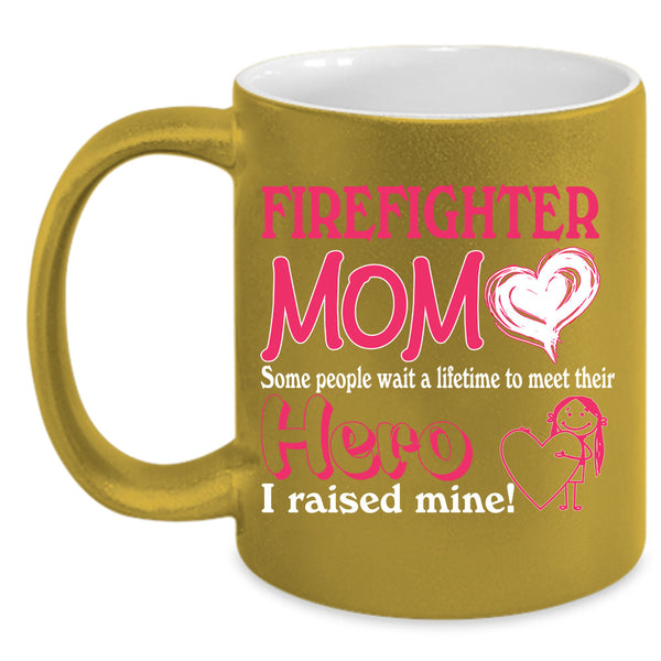 Firefighter Mom Mug, Gift For Mother's Day Cup, Cool Mom Mug