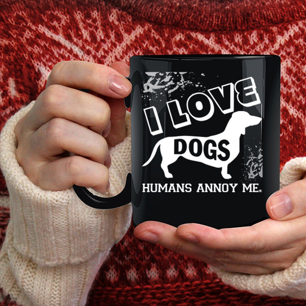 I Love Dogs Coffee Mug, Cute Gift For Dog Lovers Coffee Cup