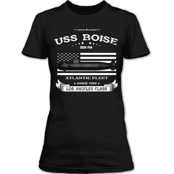 A black t-shirt with the shopify logo