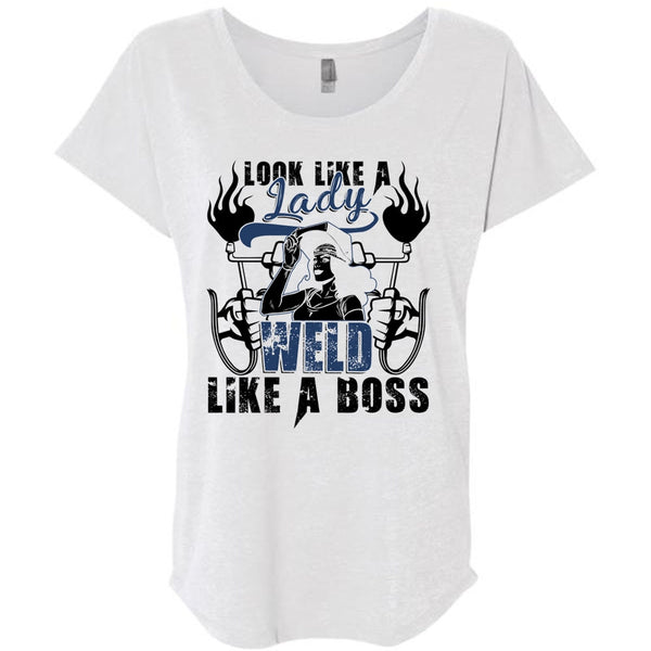 Look Like A Lady Weld Like A Boss T Shirt, I Love Welding T Shirt, Awesome T-Shirts