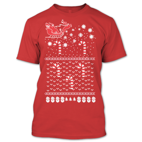 A black t-shirt with the shopify logo