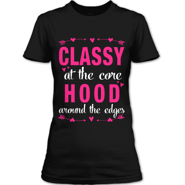 A black t-shirt with the shopify logo