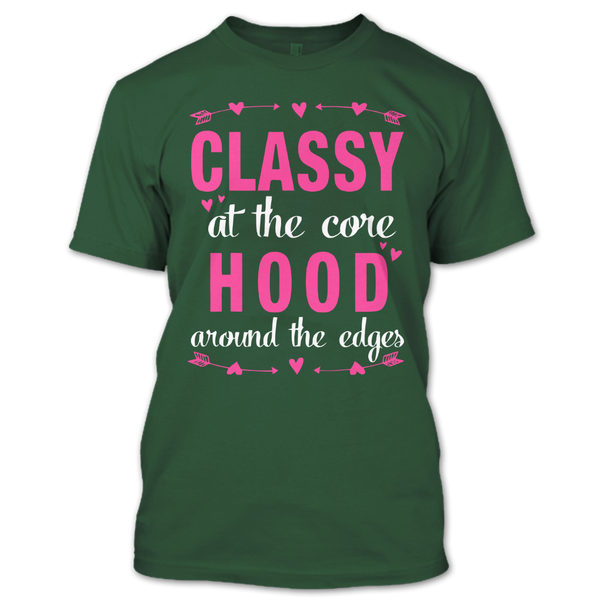 A black t-shirt with the shopify logo