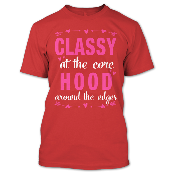 A black t-shirt with the shopify logo