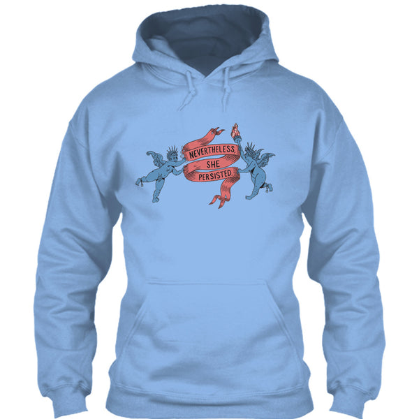 A black t-shirt with the shopify logo