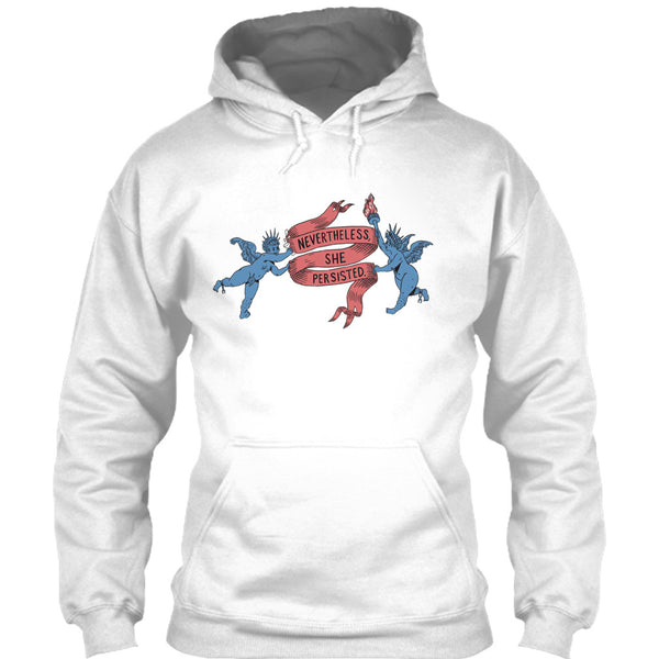 A black t-shirt with the shopify logo