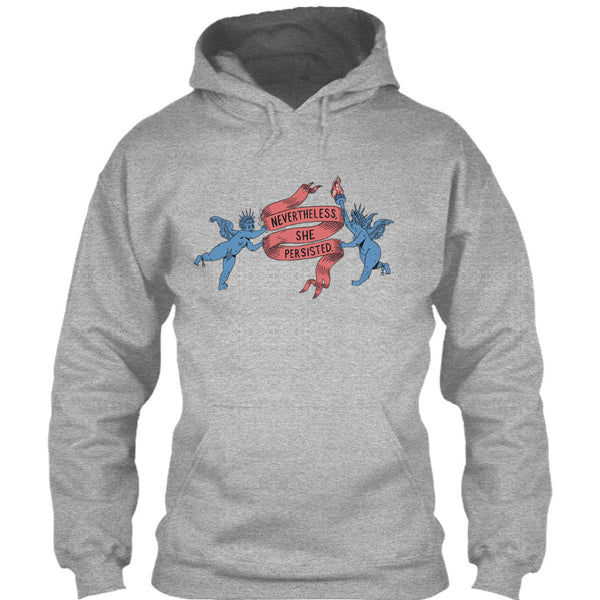 A black t-shirt with the shopify logo