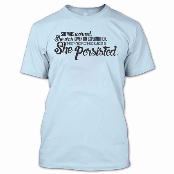 A black t-shirt with the shopify logo