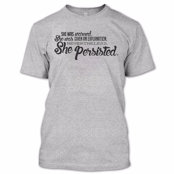 A black t-shirt with the shopify logo