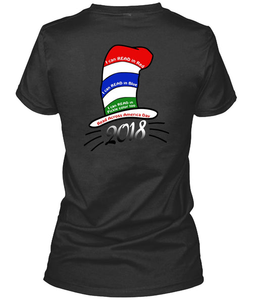 Dr. Seuss T Shirt, I Can Read In Red T Shirt, The Cat in the Hat T Shirt, I Can Read In Blue T Shirt