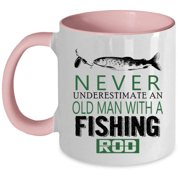 Cute Gift For Fisher Coffee Mug, Love Fishing Accent Mug