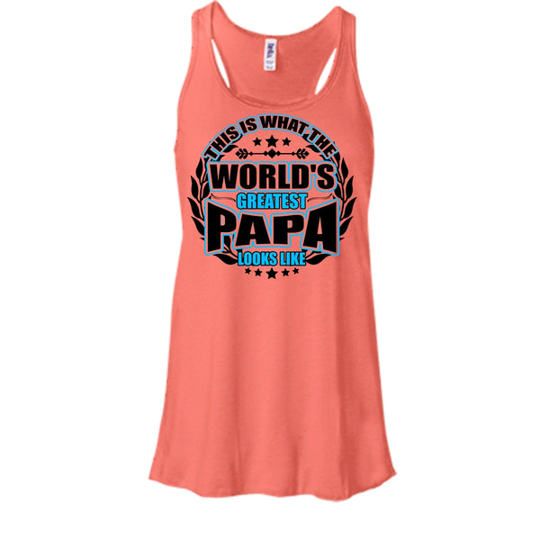 Worlds Greatest Papa T Shirt, Gift For Papa Tank Top