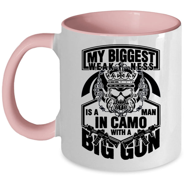 Big Gun Coffee Mug, My Biggest Weaknees Is A Man Accent Mug