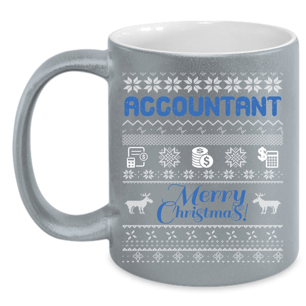 Accountant Coffee Mug, Merry Christmas Coffee Cup