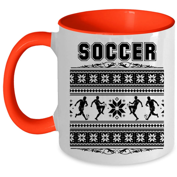 Noel Christmas Coffee Mug, Cool Soccer Accent Mug