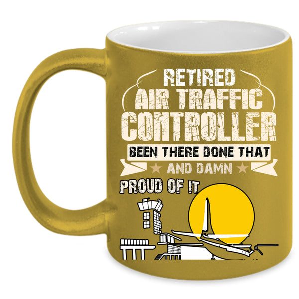 Retired Air Traffic Controller Coffee Mug, Cool Retirement Coffee Cup