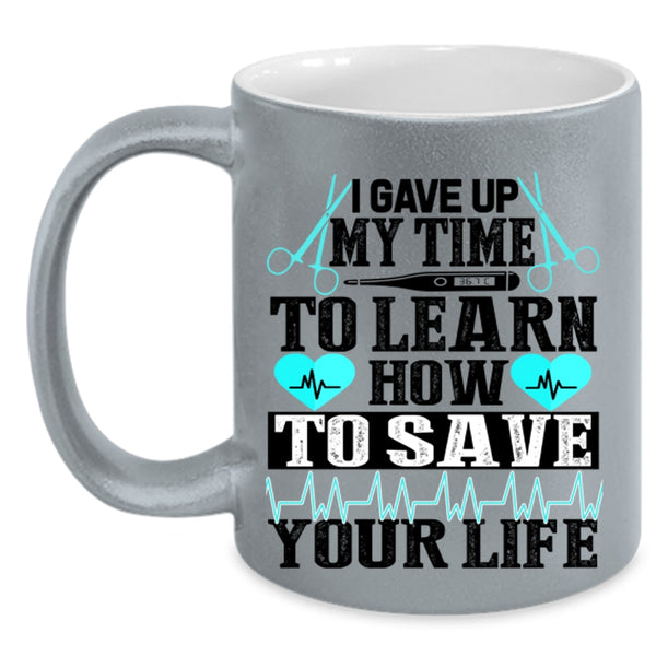 Awesome Nurse Coffee Mug, How To Save Your Life Accent Mug