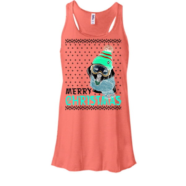 Dog Merry Christmas T Shirt, Coolest Merry Christmas Gift Tank Top
