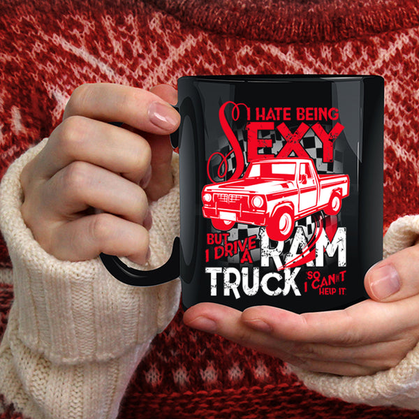 I Drive A Ram Truck Coffee Mug, I Love Truck Coffee Cup