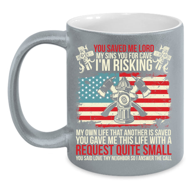 Cool Firefighter Coffee Mug, Best Gift For Firemans Coffee Cup