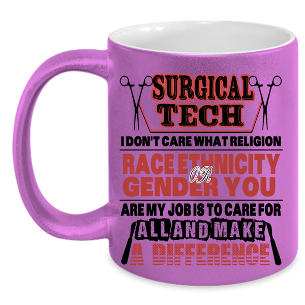 Cool Surgical Tech Coffee Mug, Surgical Tech Accent Mug