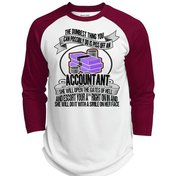 She Will Open The Gates Of Hell T Shirt, I Love Accountant T Shirt, Awesome T-Shirts  (Polyester Game Baseball Jersey)